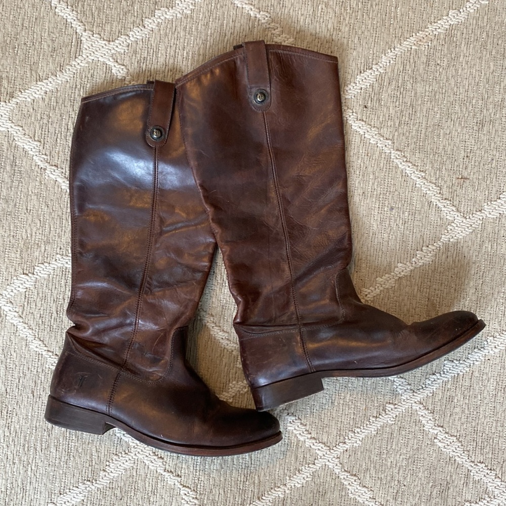 Frye Melissa Button Boots Extended Calf 8.5